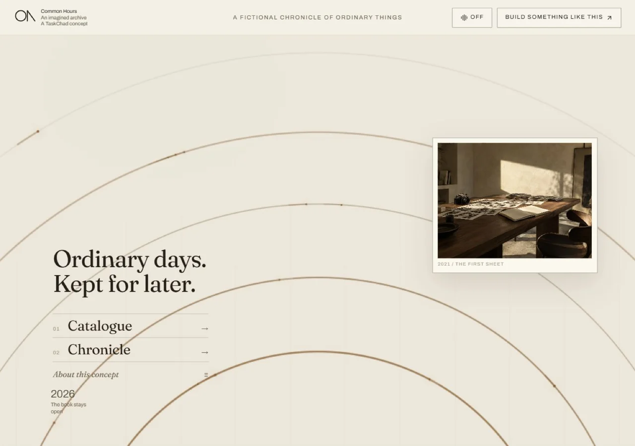 Timeline Archive live website demonstration